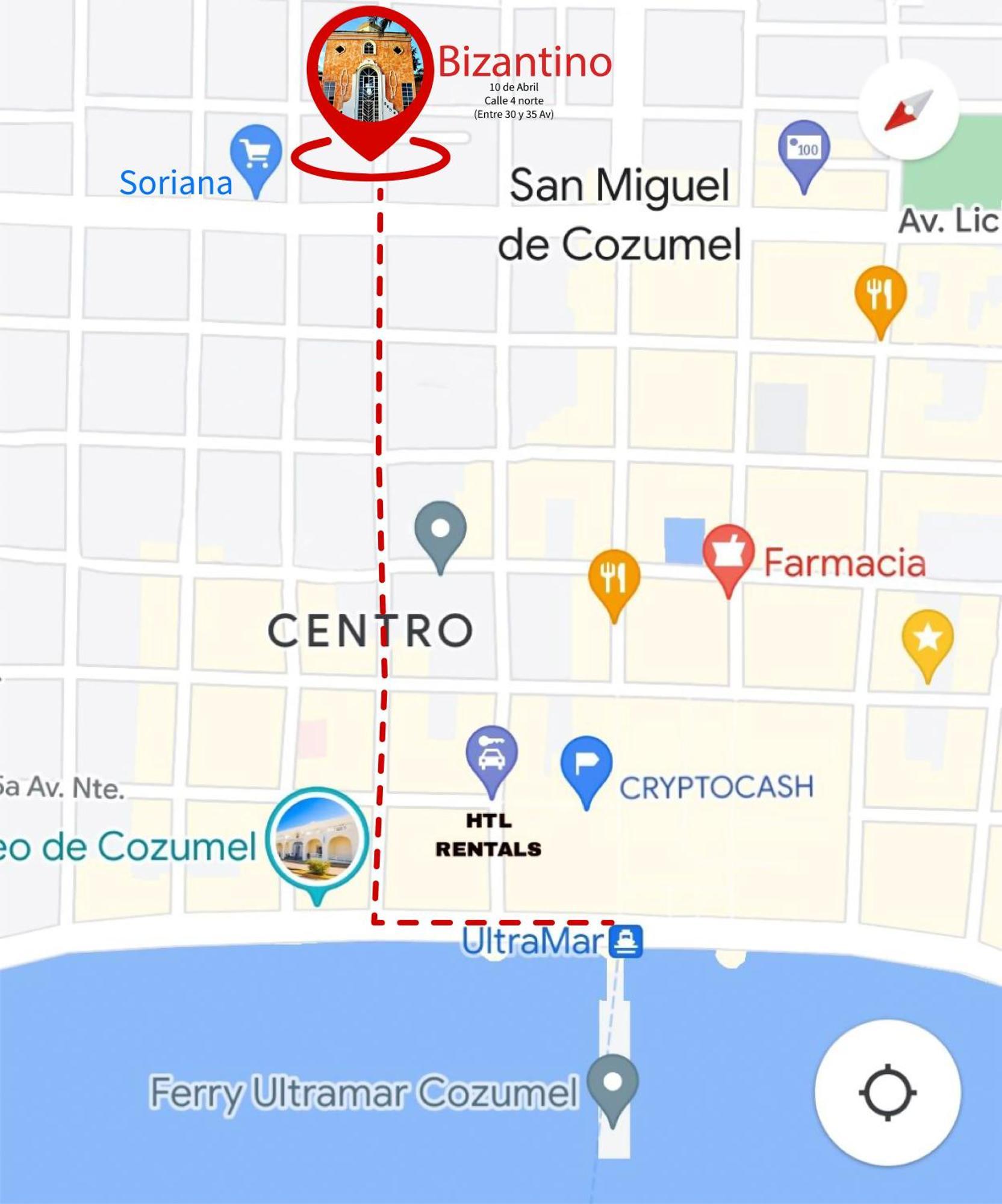 Apartamento Bizantino Cozumel Exteriör bild